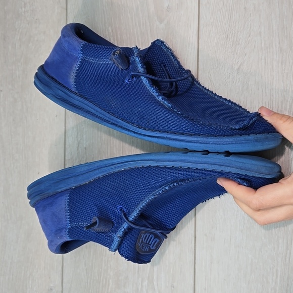 Hey Dude UnisexWally Funk Mono True Blue Casual Shoes Flats Sz L11 M9 - Picture 9 of 12